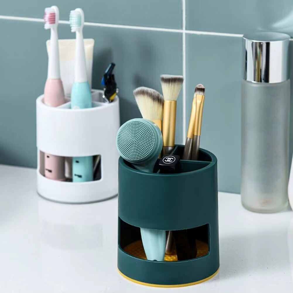 Toothbrush Holder Drain Rack Spoon Storage Makeup Brush Organizer Screwdriver Toothpaste Stands for Bathroom Household