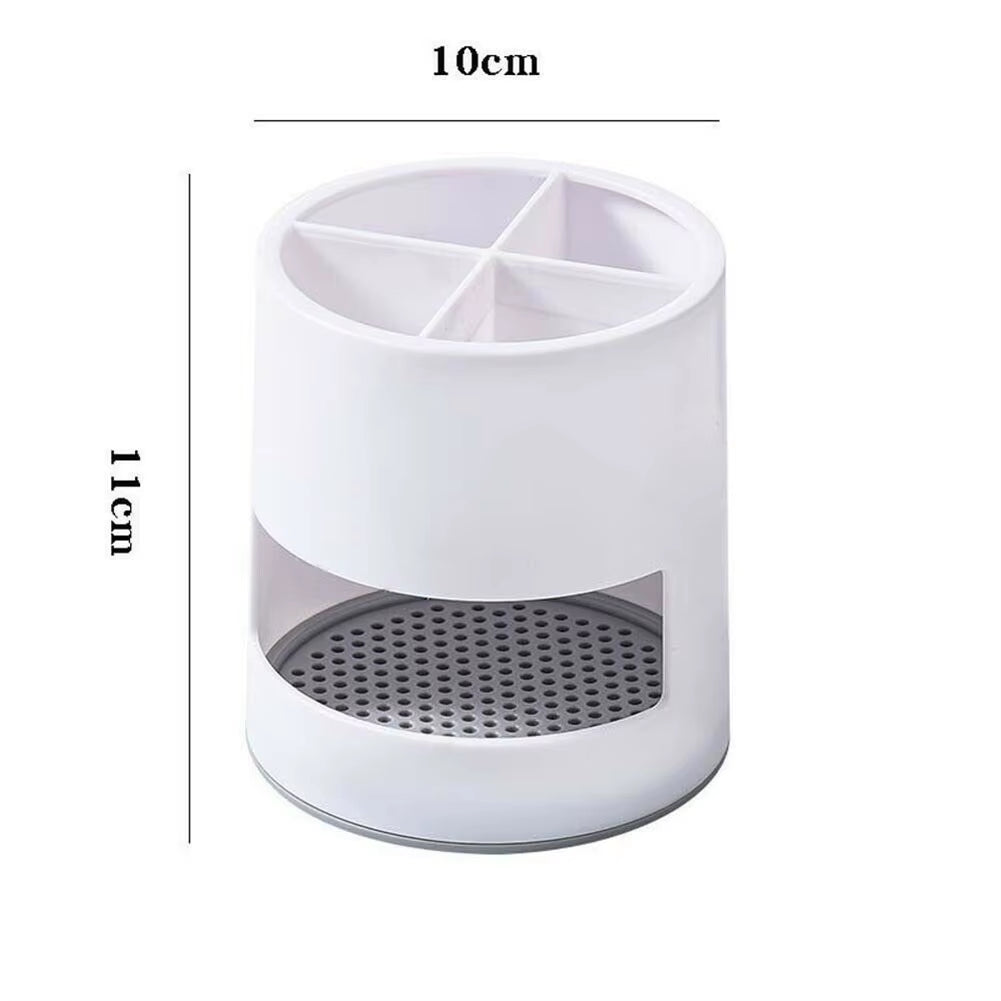 Toothbrush Holder Drain Rack Spoon Storage Makeup Brush Organizer Screwdriver Toothpaste Stands for Bathroom Household